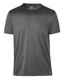 Soffe 1535MU Adult SS Poly Tee in Gun metal w3r