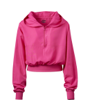 Soffe 1489V JRS SQUAD QTRZIP HOODIE in Pixie pink 675