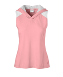 Soffe 1760V JRS SHORT SLEEVE HOODIE in Strawberry pink/ white 679