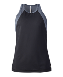 Soffe 1504V JRS HIGH NECK TRACK TANK in Black/gunmetal 90e