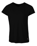 Soffe 1505G GRLS PERFORMANCE V TEE in Black 001