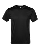 Soffe 1537MU Mens Layer V Neck in Black w01