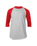 Soffe 210B Youth B/B Tee Oxf in Red r6m