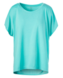 Soffe 1777V JRS PERFECTLY OVERSIZED TEE in Filtered turq heather 348