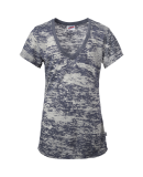 Soffe 2651V JRS SS  V-NK TEE BURNOUT in Charcoal 012