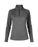 Soffe 2995V Juniors QTR Zip in Grey heather 0fh