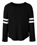 Soffe 3056G GIRLS FAN CREW in Black 001