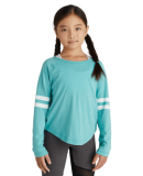 Soffe 3056G GIRLS FAN CREW in Purple w21