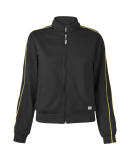 Soffe 3265V JR BRSH TRICT ZP JKT PLY in Black/gold 956