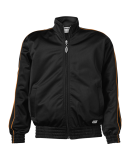 Soffe 3265Y Tricot Jckt Brush in Black/orange 939
