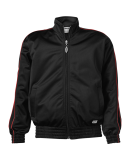 Soffe 3265Y Tricot Jckt Brush in Black/red 943