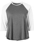 Soffe 3050C CURVES BASEBALL TEE in White 100