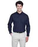 8975 UltraClub® Men's Whisper Twill Blend Woven S in Navy