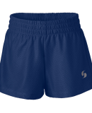 Soffe 4648G GIRLS MINI MESH SHORT in Navy 410