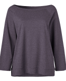 Soffe 5770C CURVES DANCE CREW PULLOVER in Grey heather 90m