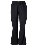 Soffe 5852C CURVES OPEN BOTTOM PANT in Black 001