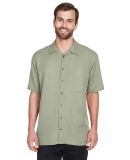 8980 UltraClub® Men's Blend Cabana Breeze Camp Sh in Sage