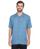 8980 UltraClub® Men's Blend Cabana Breeze Camp Sh in Wedgewood