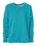 Soffe 5601V JRS THROWBACK CROP in Teal 440