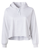 Soffe 5839C CURVES CROP HOODIE in Ash 056