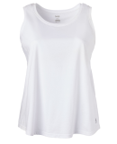 Soffe 6504C CURVES CAMP TANK in White 100