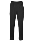 Soffe 6539MU MENS LTWGHT FLEECE PT PANT in Black heather krf