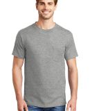 5190 Hanes® Beefy®-T with Pocket Light Steel