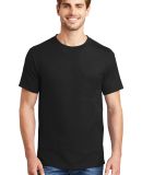 5190 Hanes Beefy-T with Pocket in Black