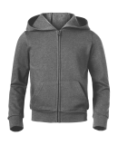 Soffe 7336G Core Zip Hood in Grey heather 90m