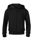 Soffe 7336G Core Zip Hood in Black ew7