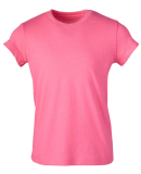 Soffe 6560G GIRLS SHORT SLEEVE CREW in Neon pink 670