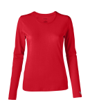 Soffe 6562V Juniors LS Crew in Red ja3
