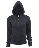 Soffe 7577V JR RUGBY ZIP HOOD CTTNPLY in Black ey1