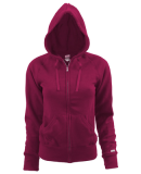 Soffe 7577V JR RUGBY ZIP HOOD CTTNPLY in Maroon r3r