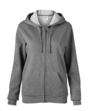 Soffe 7336V Jr Core Zip Hood in Grey heather 90m