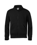 Soffe 9310M Full Zip Mock in Black ew7