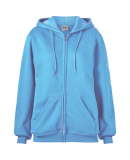 Soffe 9377 9 Oz Flc Zip Hood in Lt blue bly