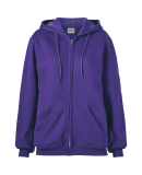 Soffe 9377 9 Oz Flc Zip Hood in Purple p1c