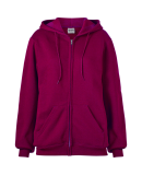 Soffe 9377 9 Oz Flc Zip Hood in Maroon r3r