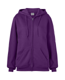 Soffe 9377 9 Oz Flc Zip Hood in Rogue purple rvc