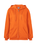 Soffe 9377 9 Oz Flc Zip Hood in Tenn orange y2l