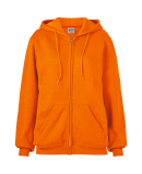 Soffe 9377 9 Oz Flc Zip Hood in Orange y6d