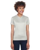 8400L UltraClub® Ladies' Cool & Dry Sport V Neck  in Grey