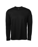 Soffe 991A Adult LS Tee in Black w01
