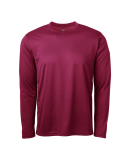 Soffe 991A Adult LS Tee in Maroon w24