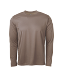 Soffe 991A Adult LS Tee in Sand w7u