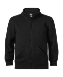 Soffe 9310T Full Zip Mock Tod in Black ew7