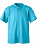 Soffe B206 YTH 2-BTN HENLEY 50/50 in Teal bek