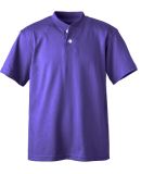 Soffe B206 YTH 2-BTN HENLEY 50/50 in New purple p8a