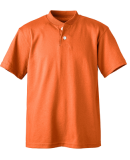 Soffe B206 YTH 2-BTN HENLEY 50/50 in Orange y3a